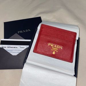 Red Prada Card Holder